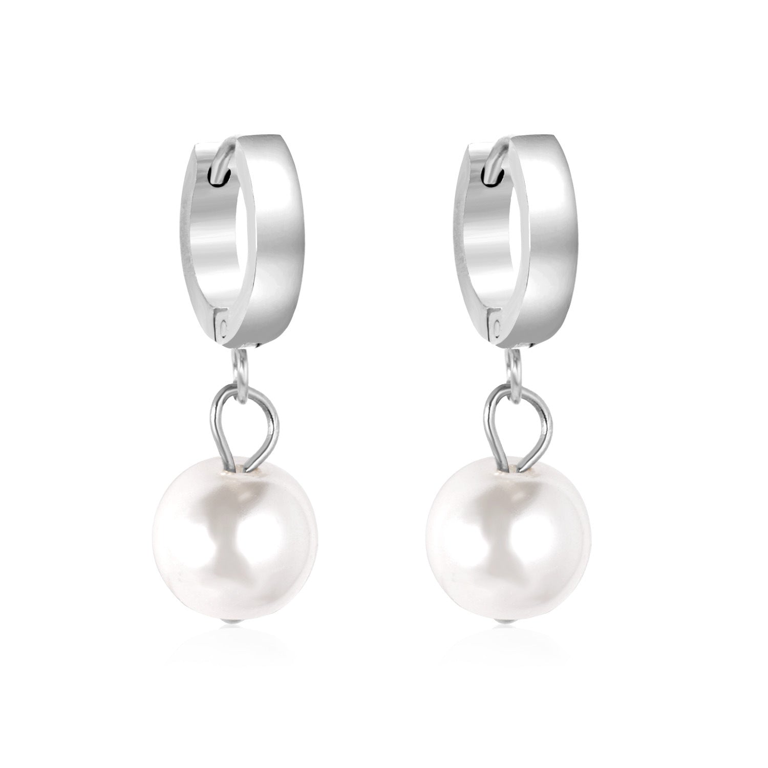 Pendientes De Perlas De Acero Inoxidable al por mayor